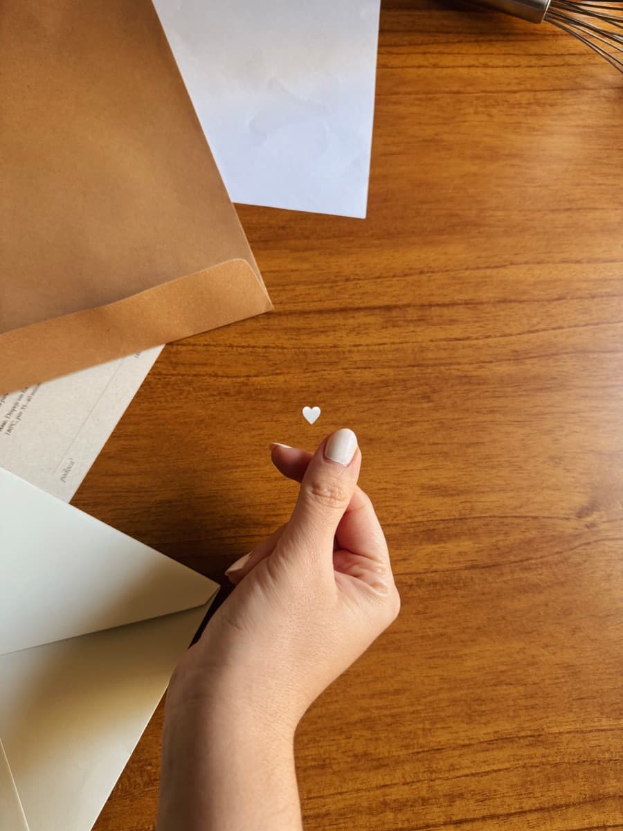 Adesivo de coração, o mimo de papelaria do mês